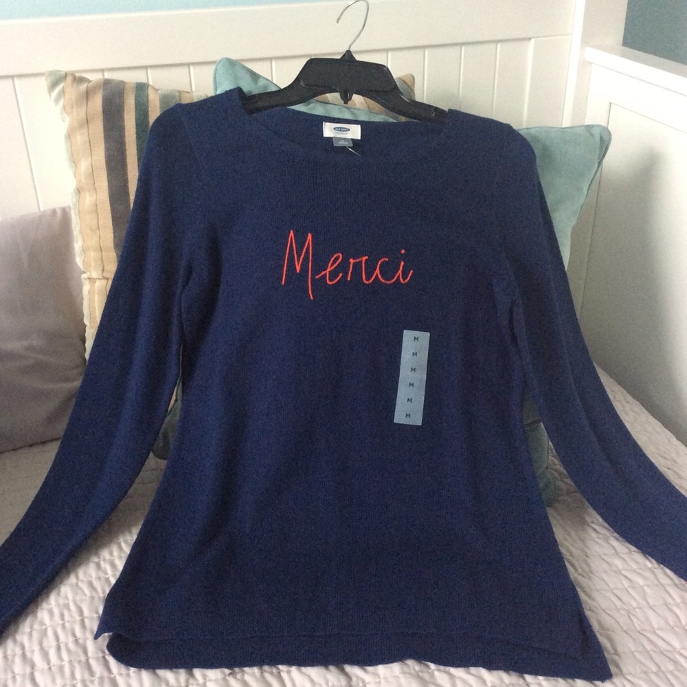 Old Navy blue sweater